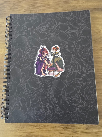 Cinderella Inspired Step Sisters Hellverse Glossy Vinyl Die Cut Sticker | 2 Sizes Available