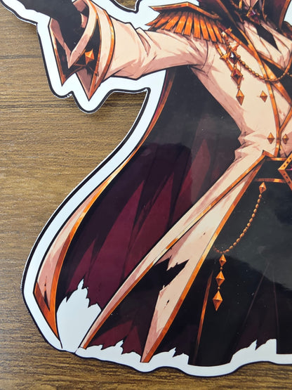 Cinderella Inspired Prince Hellverse Glossy Die Cut Sticker | 2 Sizes Available