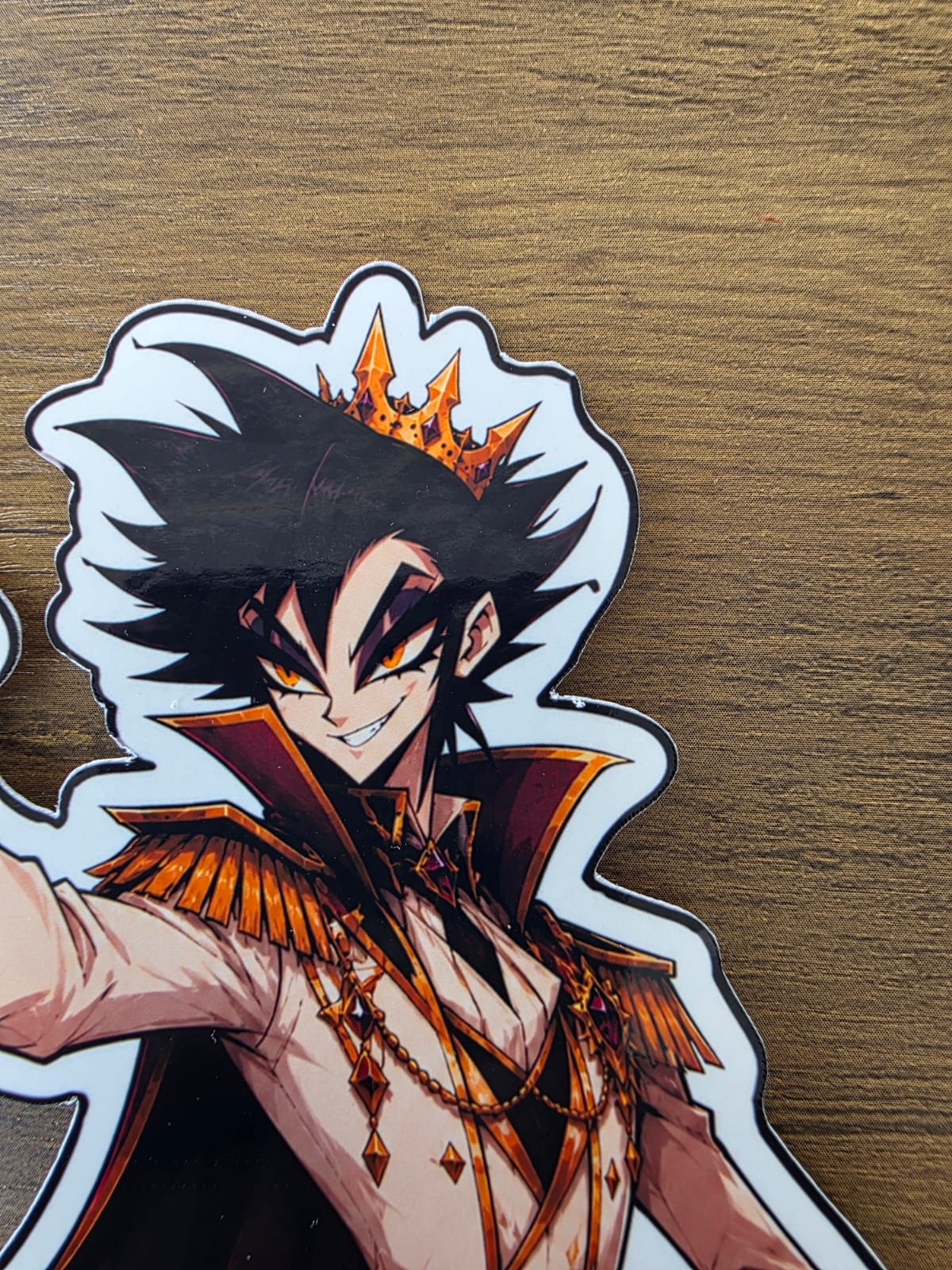 Cinderella Inspired Prince Hellverse Glossy Die Cut Sticker | 2 Sizes Available