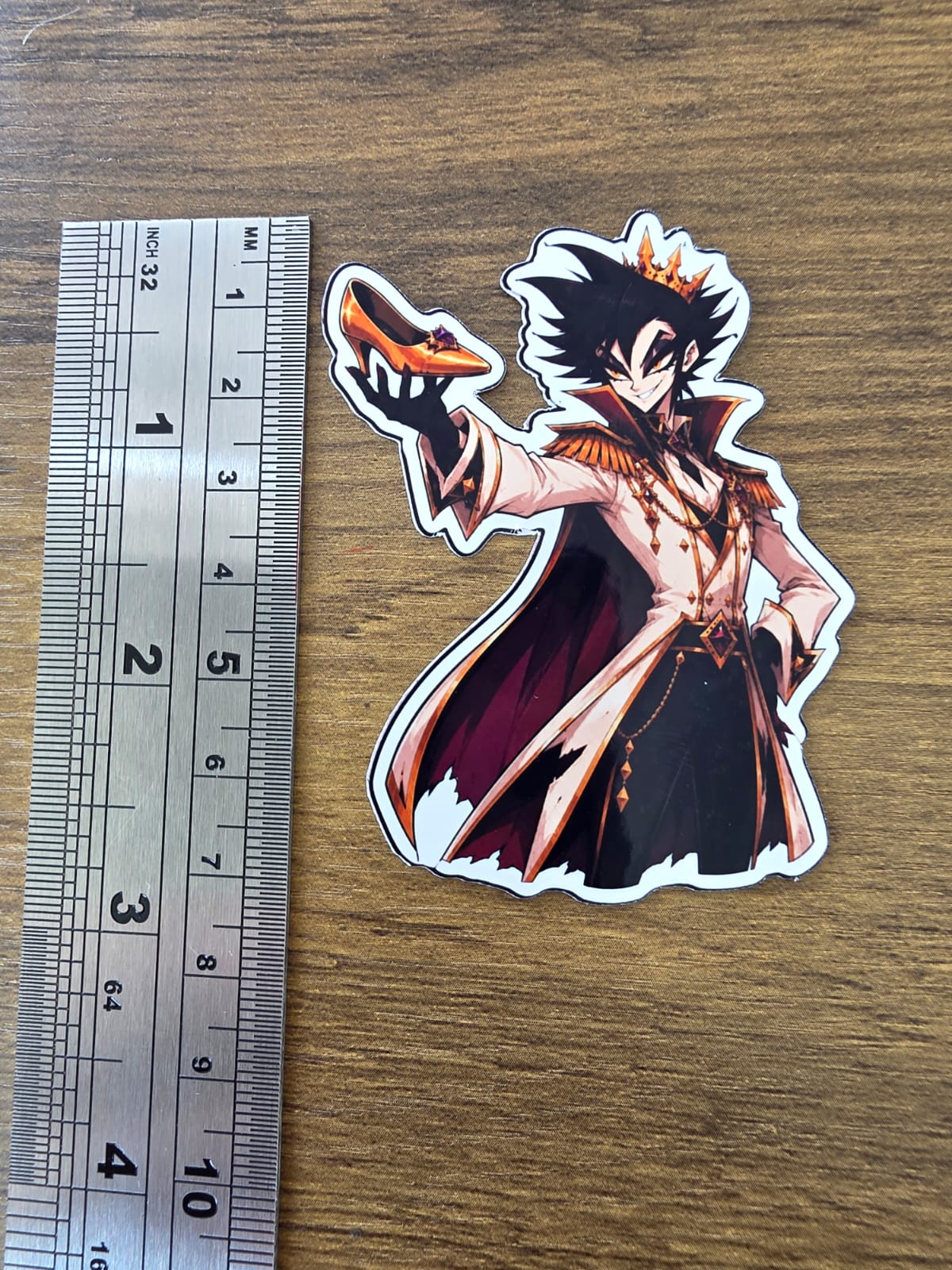 Cinderella Inspired Prince Hellverse Glossy Die Cut Sticker | 2 Sizes Available