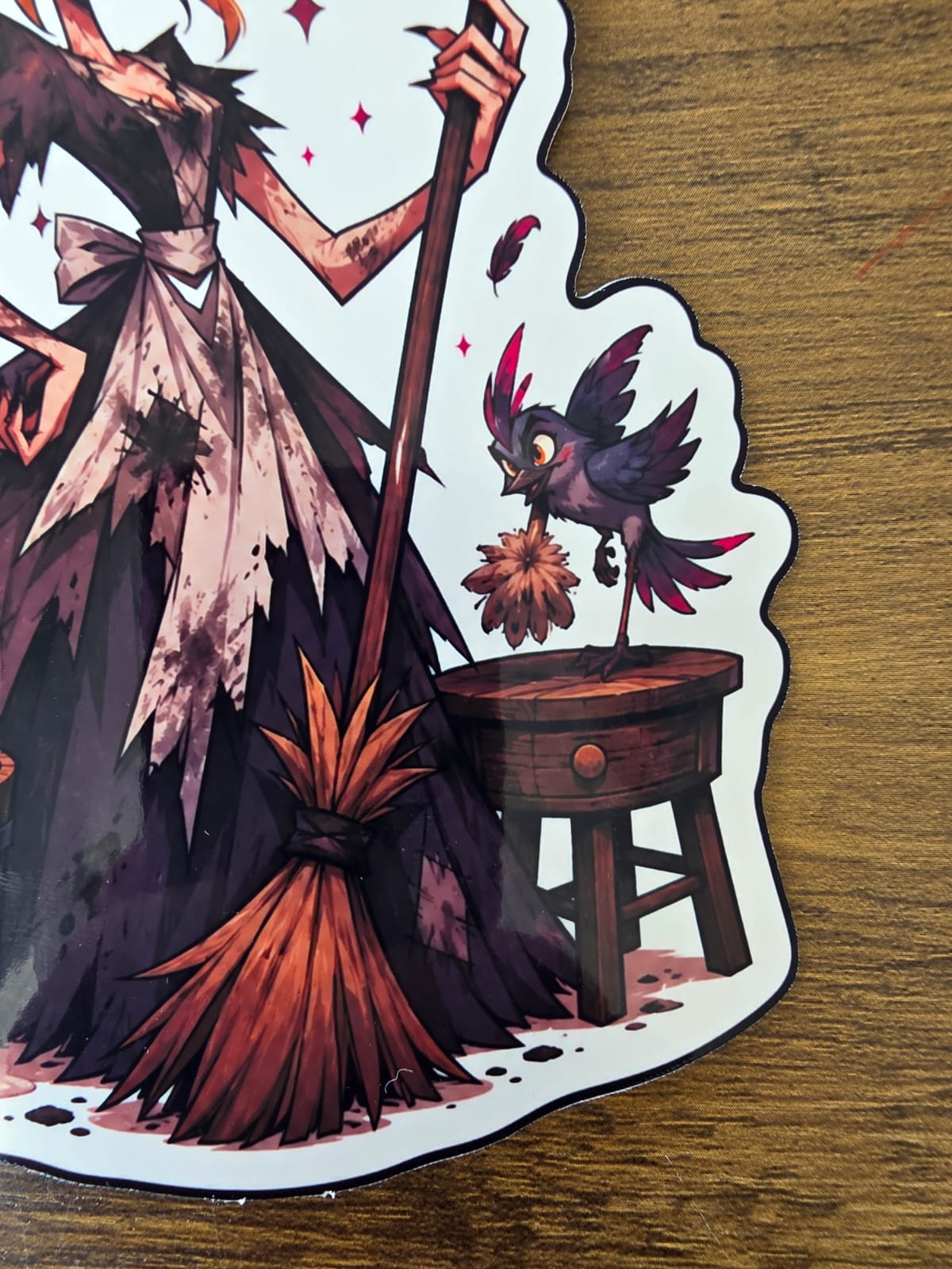 Cinderella Inspired Hellverse Glossy Vinyl Die Cut Sticker | 2 Sizes Available