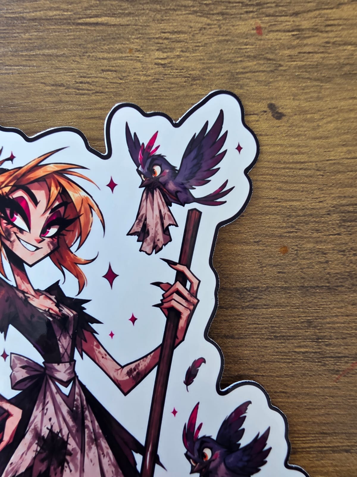 Cinderella Inspired Hellverse Glossy Vinyl Die Cut Sticker | 2 Sizes Available