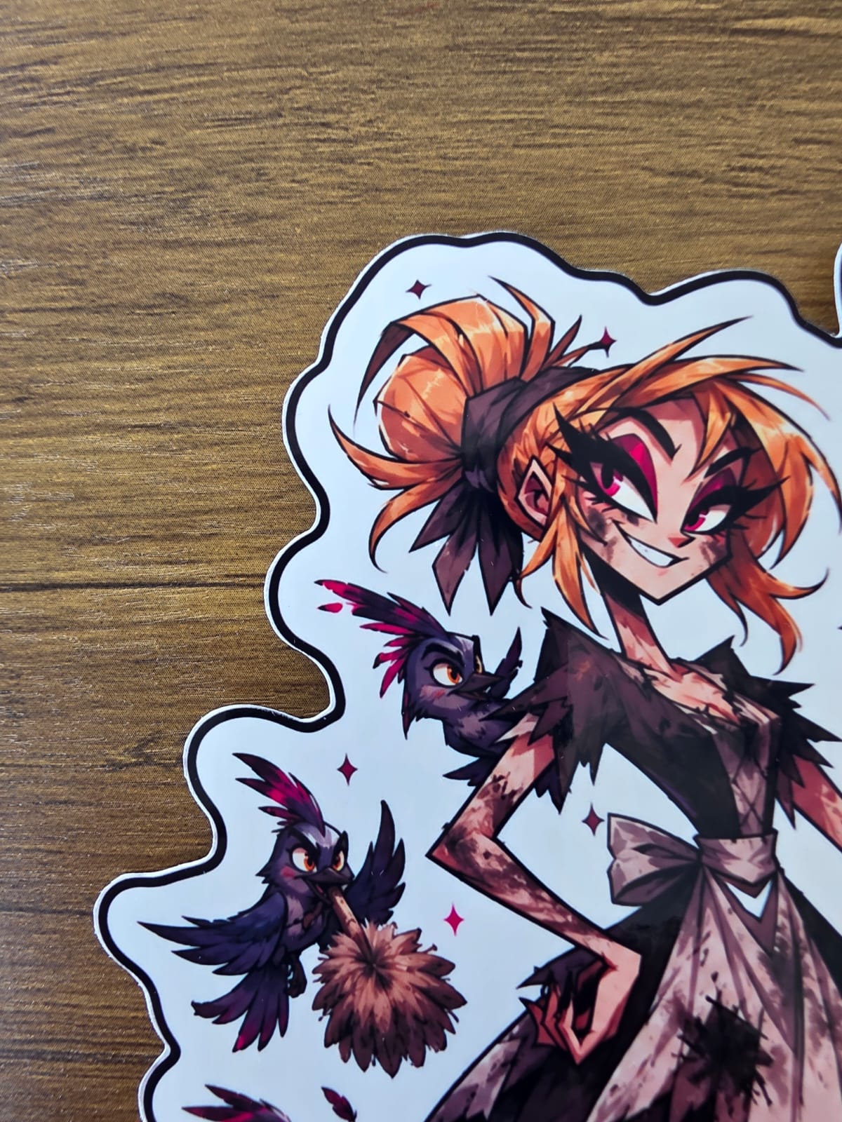 Cinderella Inspired Hellverse Glossy Vinyl Die Cut Sticker | 2 Sizes Available