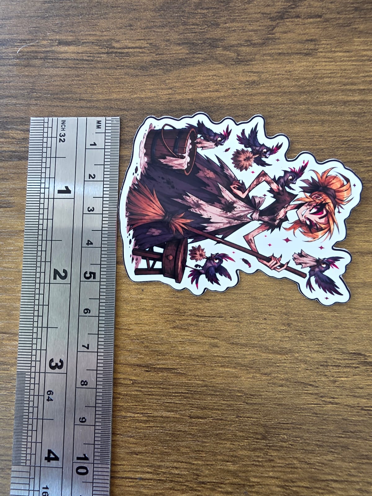 Cinderella Inspired Hellverse Glossy Vinyl Die Cut Sticker | 2 Sizes Available
