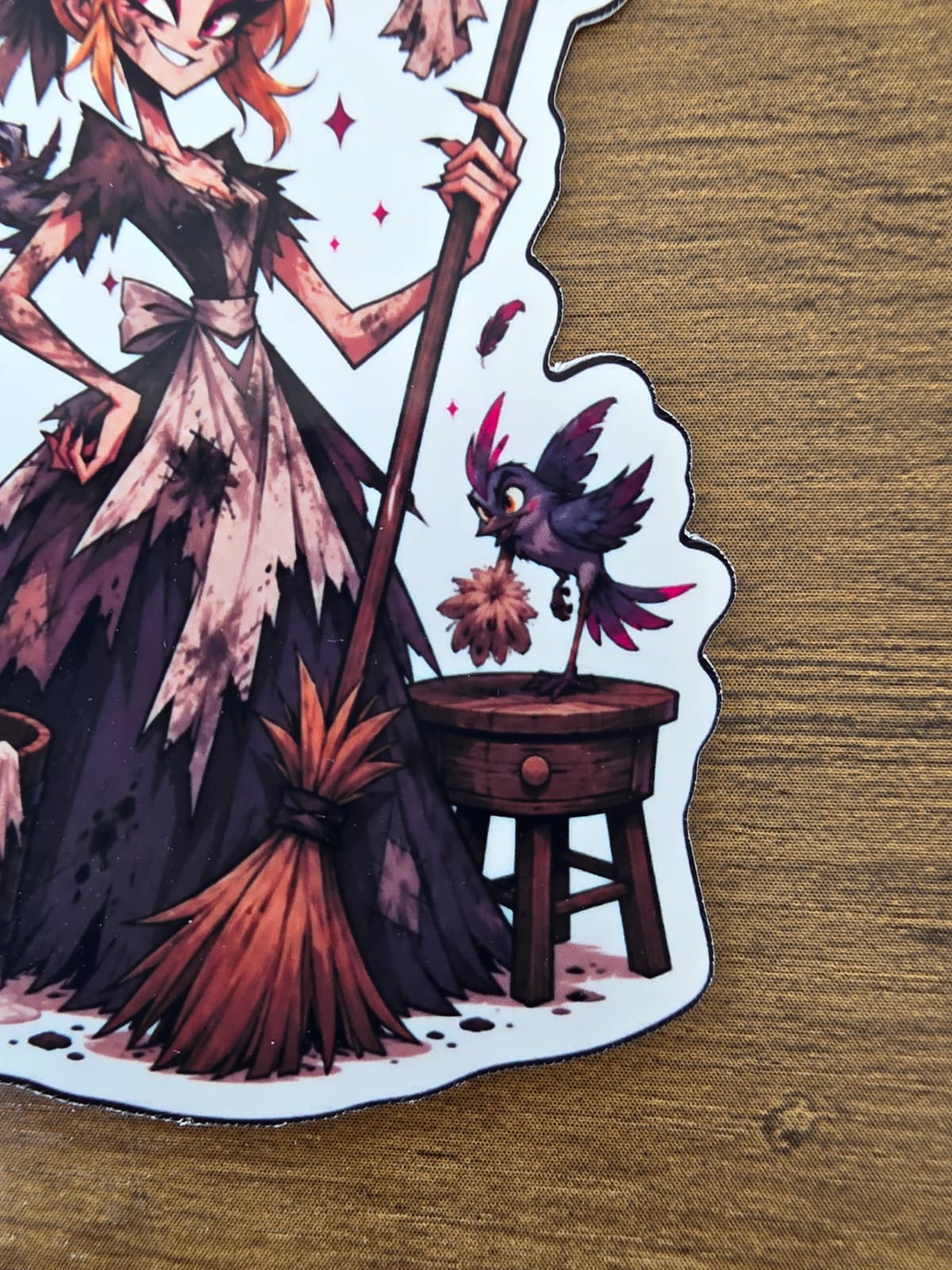 Cinderella Inspired Hellverse Glossy Vinyl Die Cut Sticker | 2 Sizes Available