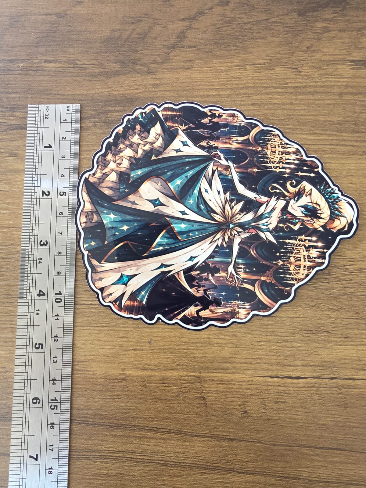 Cinderella Inspired Hellverse Glossy Vinyl Die Cut Sticker | 2 Sizes Available