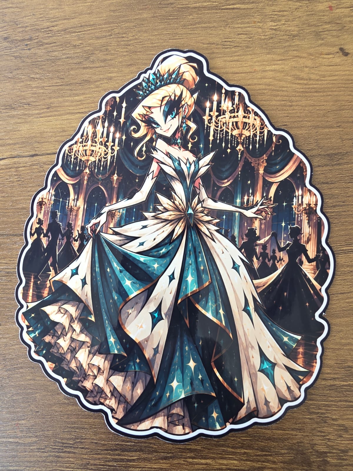 Cinderella Inspired Hellverse Glossy Vinyl Die Cut Sticker | 2 Sizes Available