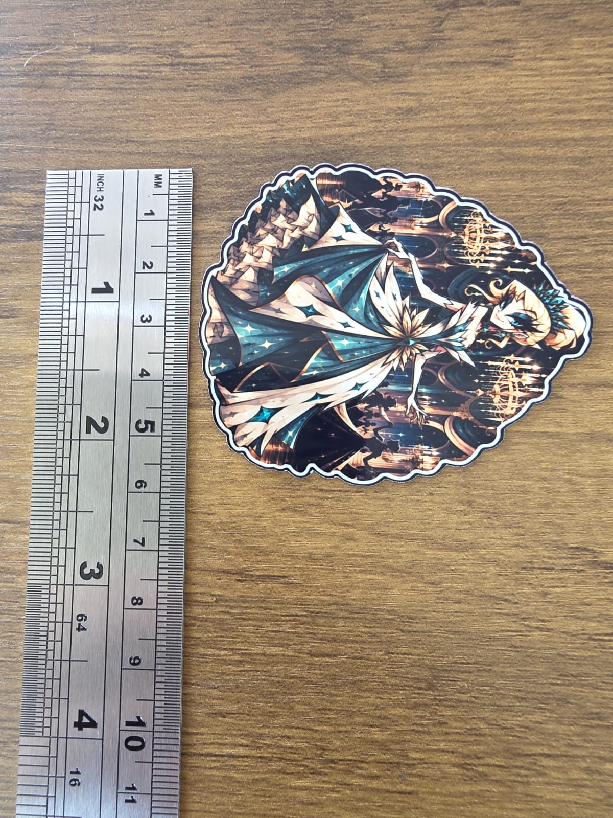 Cinderella Inspired Hellverse Glossy Vinyl Die Cut Sticker | 2 Sizes Available