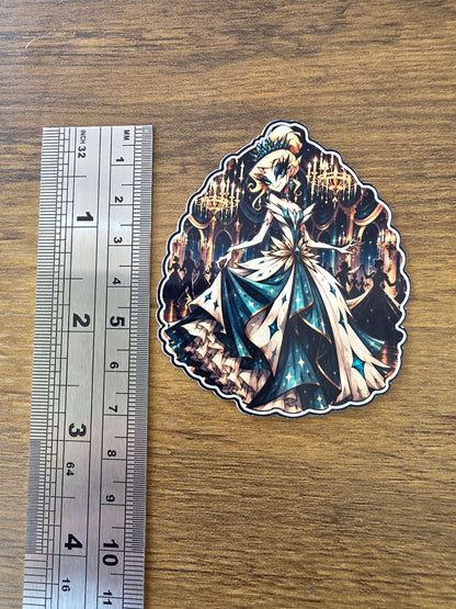 Cinderella Inspired Hellverse Glossy Vinyl Die Cut Sticker | 2 Sizes Available