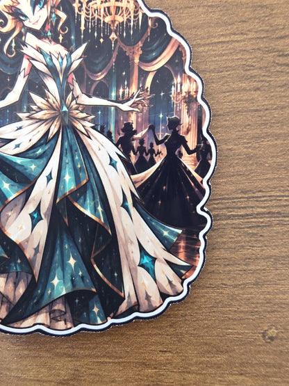 Cinderella Inspired Hellverse Glossy Vinyl Die Cut Sticker | 2 Sizes Available
