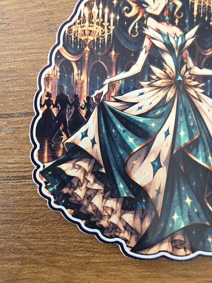 Cinderella Inspired Hellverse Glossy Vinyl Die Cut Sticker | 2 Sizes Available