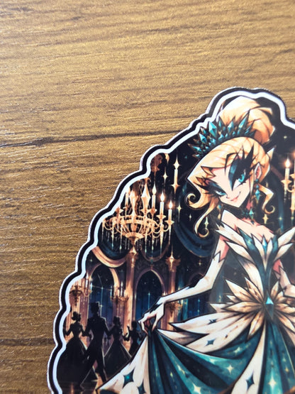 Cinderella Inspired Hellverse Glossy Vinyl Die Cut Sticker | 2 Sizes Available