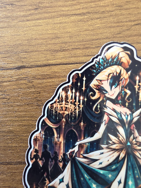 Cinderella Inspired Hellverse Glossy Vinyl Die Cut Sticker | 2 Sizes Available