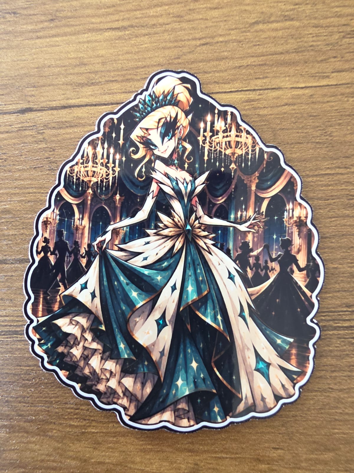 Cinderella Inspired Hellverse Glossy Vinyl Die Cut Sticker | 2 Sizes Available