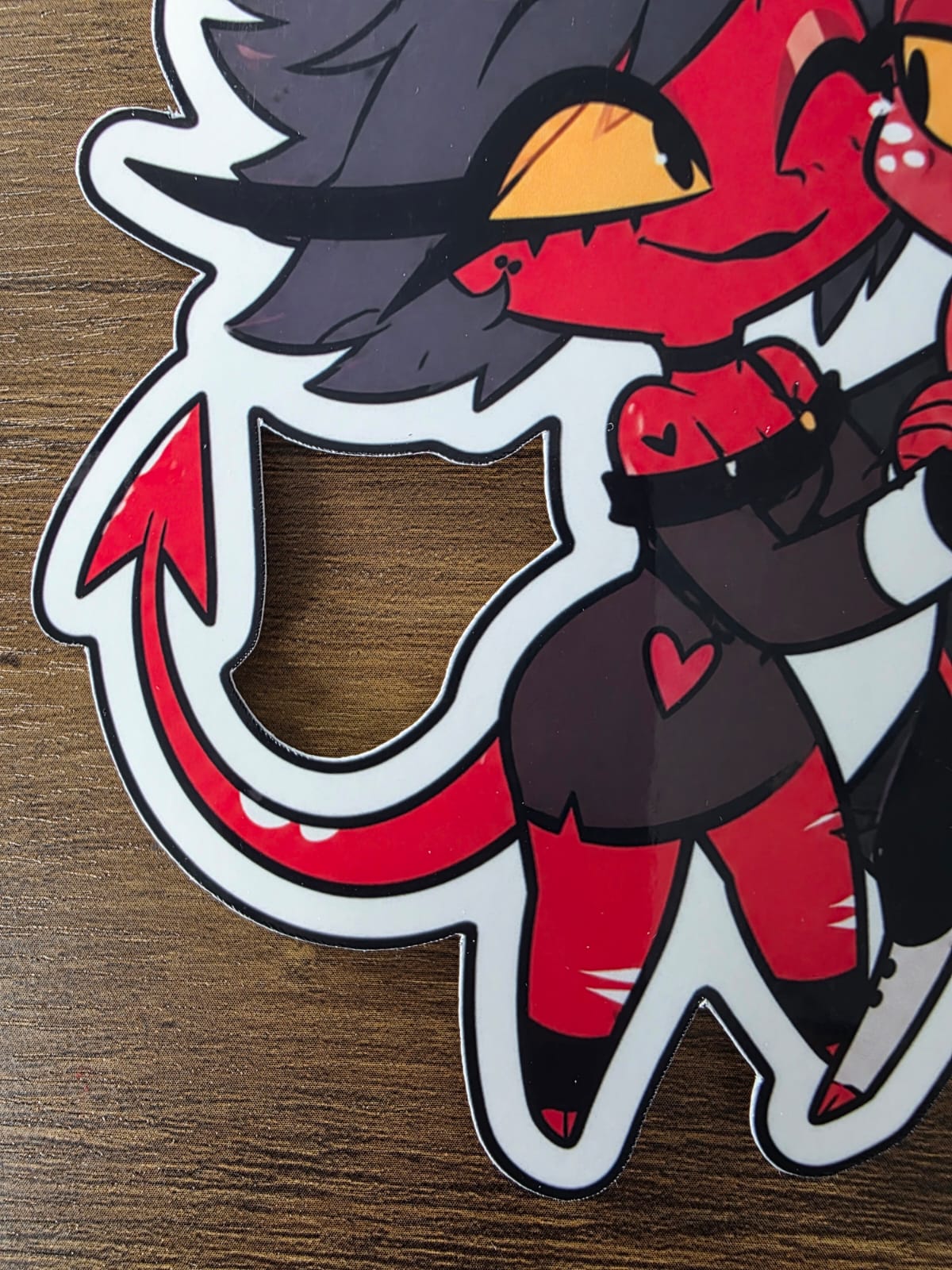 Helluva Boss Inspired Moxxie & Millie Glossy Vinyl Die Cut Sticker | 2 Sizes Available