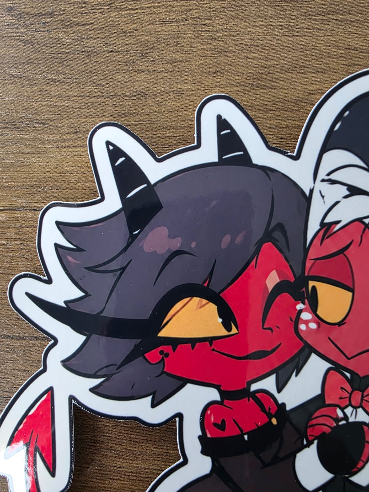 Helluva Boss Inspired Moxxie & Millie Glossy Vinyl Die Cut Sticker | 2 Sizes Available