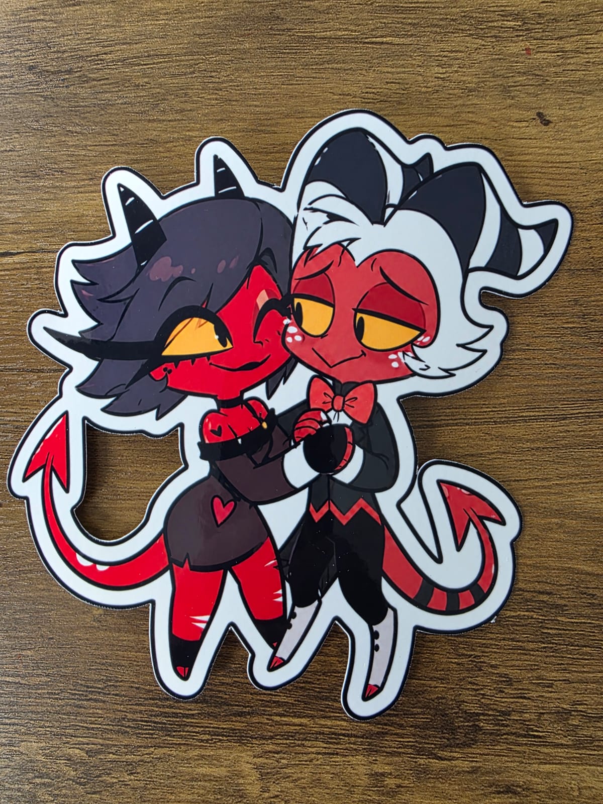 Helluva Boss Inspired Moxxie & Millie Glossy Vinyl Die Cut Sticker | 2 Sizes Available
