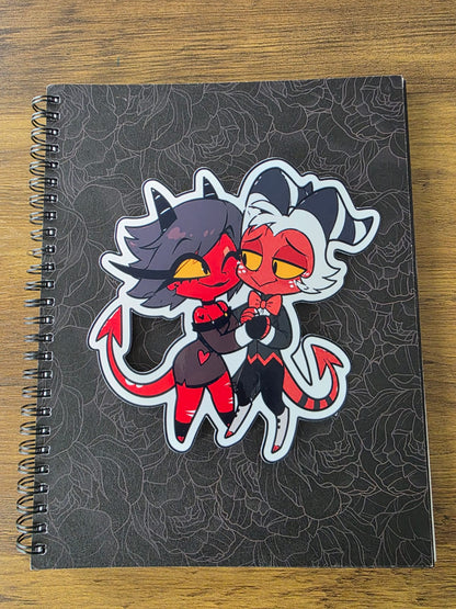 Helluva Boss Inspired Moxxie & Millie Glossy Vinyl Die Cut Sticker | 2 Sizes Available