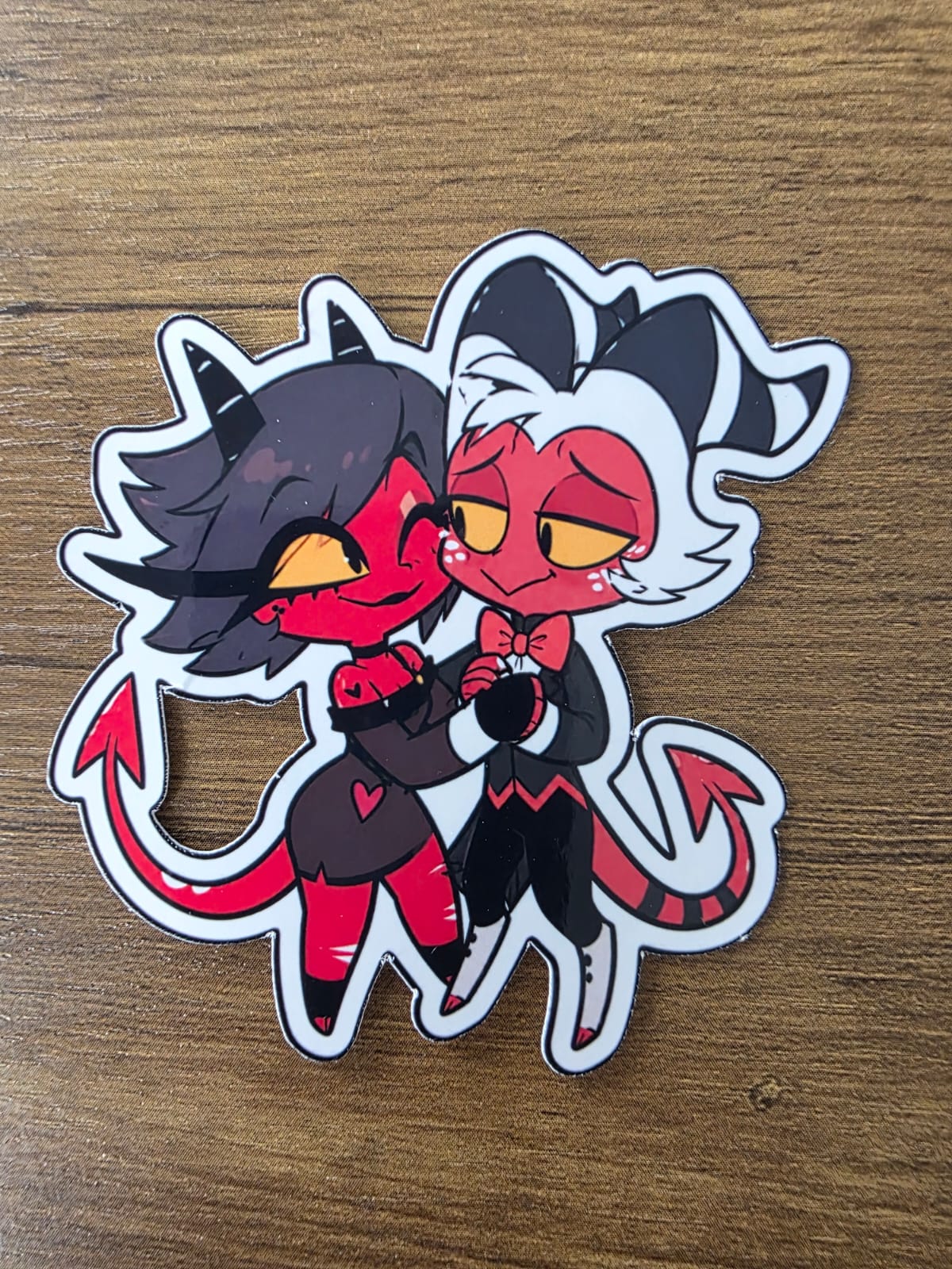 Helluva Boss Inspired Moxxie & Millie Glossy Vinyl Die Cut Sticker | 2 Sizes Available