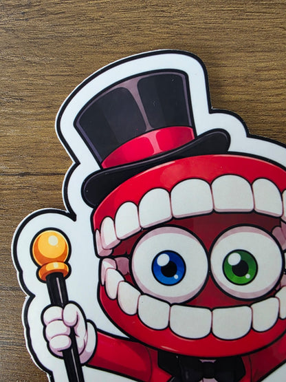 The Amazing Digital Circus Inspired Caine & Bubble Glossy Vinyl Die Cut Sticker | 2 Sizes Available