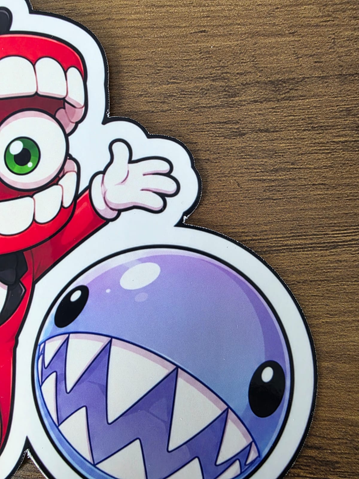 The Amazing Digital Circus Inspired Caine & Bubble Glossy Vinyl Die Cut Sticker | 2 Sizes Available