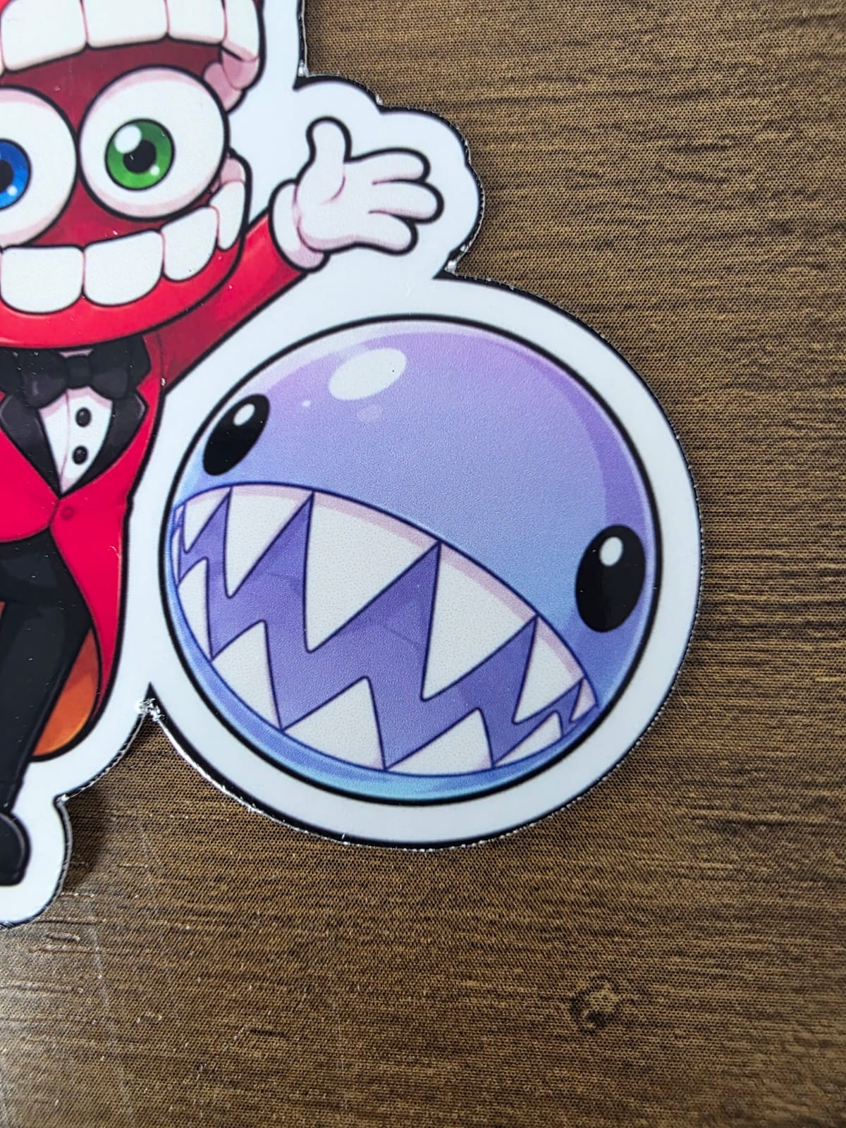 The Amazing Digital Circus Inspired Caine & Bubble Glossy Vinyl Die Cut Sticker | 2 Sizes Available