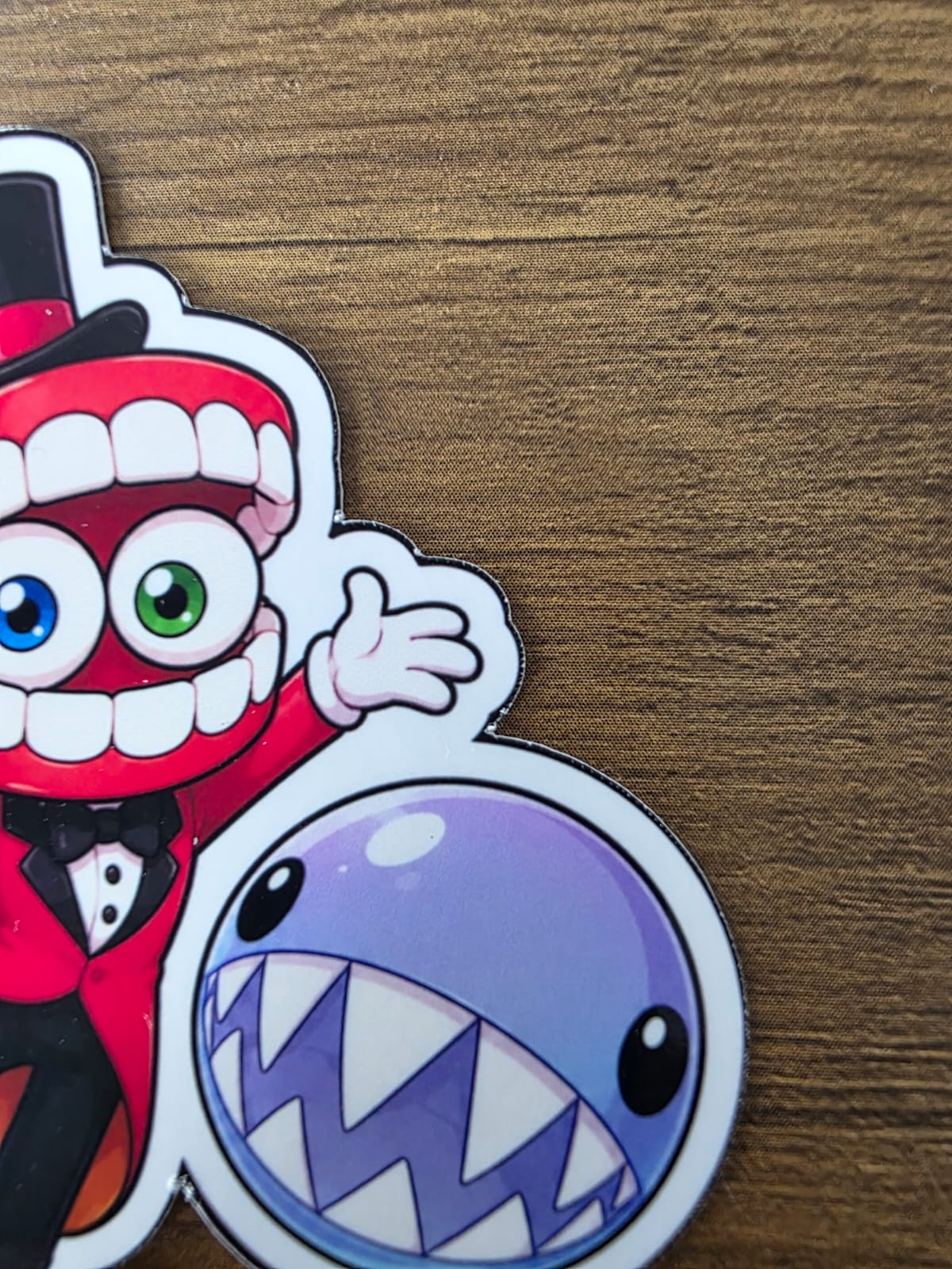 The Amazing Digital Circus Inspired Caine & Bubble Glossy Vinyl Die Cut Sticker | 2 Sizes Available