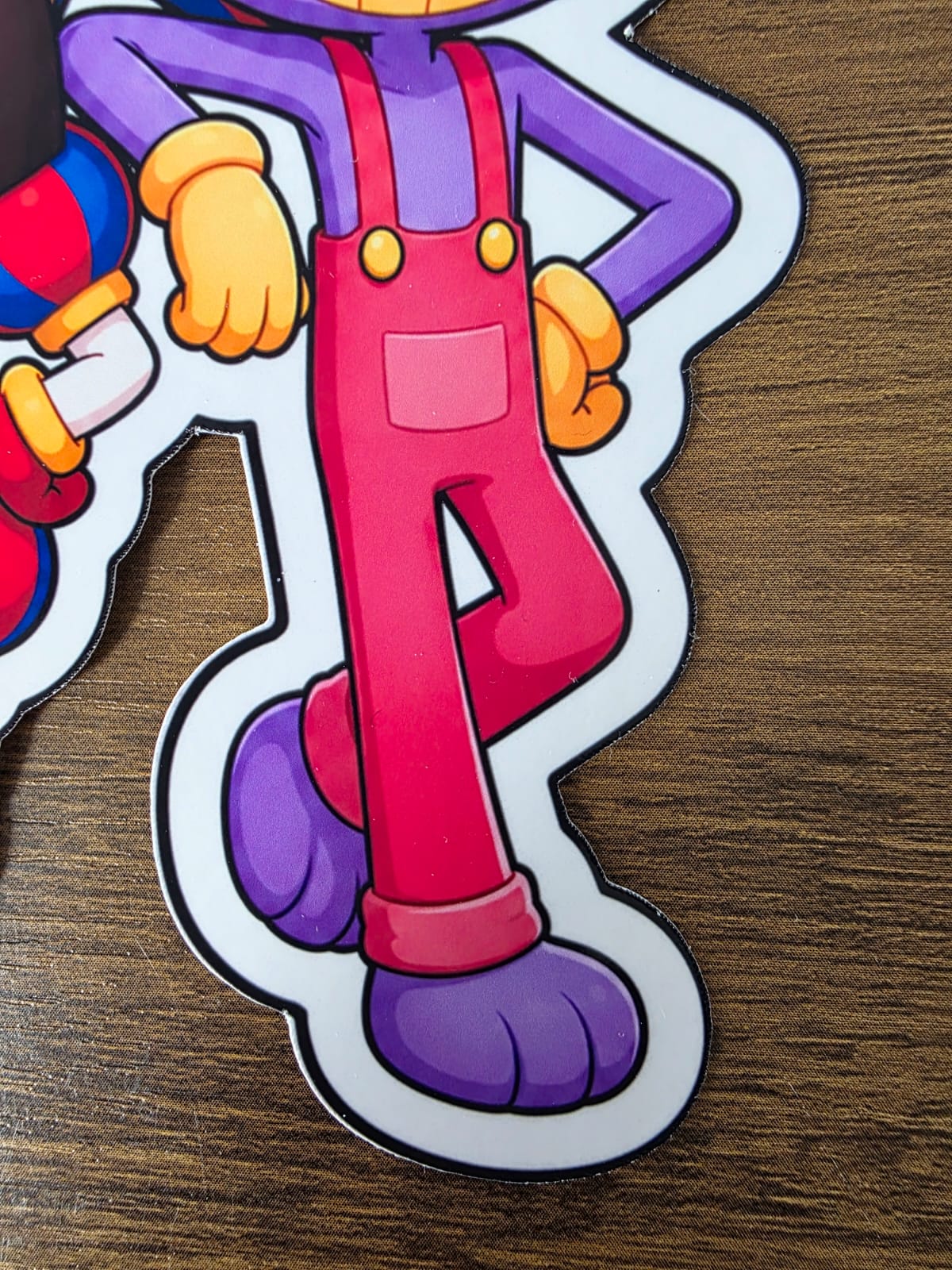 The Amazing Digital Circus Inspired Pomni & Jax Glossy Vinyl Die Cut Sticker | 2 Sizes Available