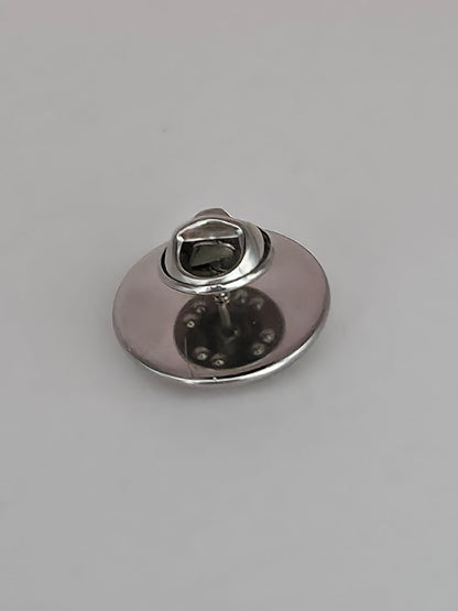 Alice in Wonderland Inspired Hellverse Alice 20mm Stainless Steel Glass Cabochon Pin