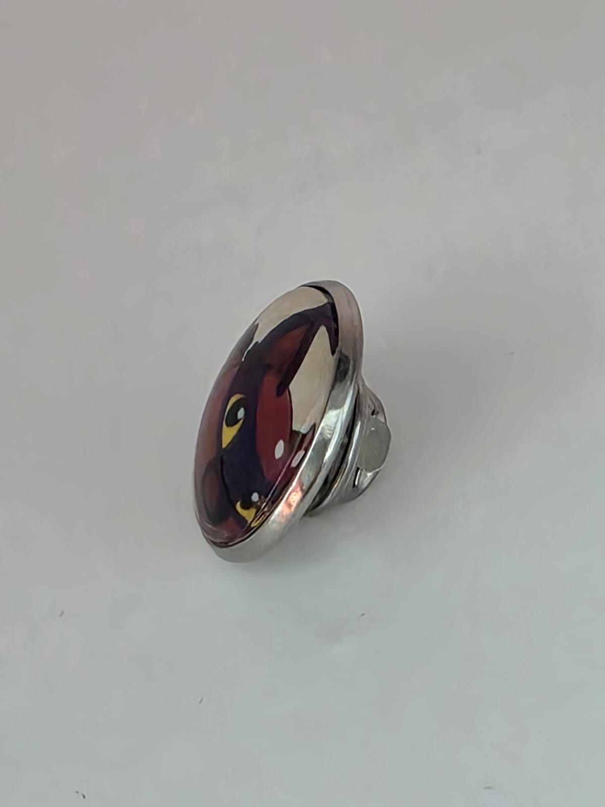 Slime Rancher Inspired Hunter Slime 20mm Stainless Steel Glass Cabochon Pin