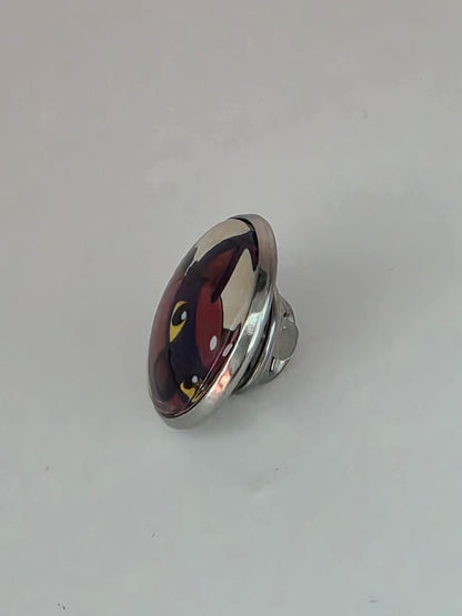 Slime Rancher Inspired Hunter Slime 20mm Stainless Steel Glass Cabochon Pin
