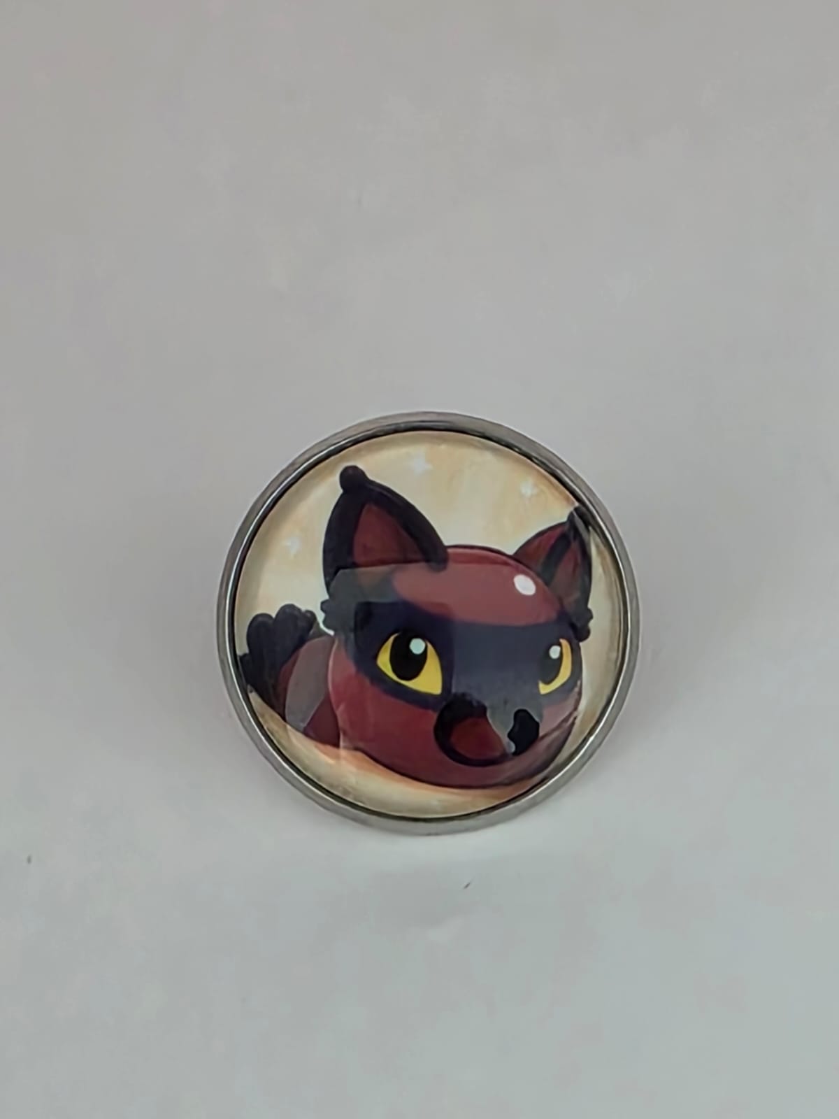 Slime Rancher Inspired Hunter Slime 20mm Stainless Steel Glass Cabochon Pin