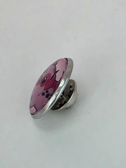 Hazbin Hotel Inspired Fat Nuggets 20mm Stainless Steel Glass Cabochon Pin