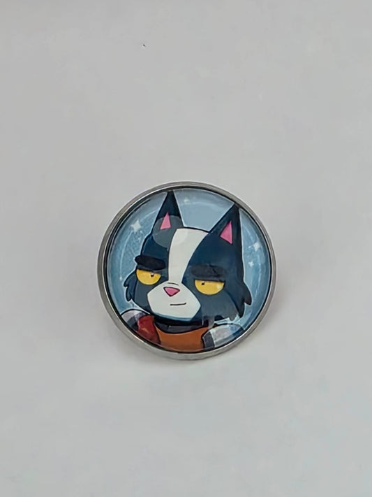 Final Space Inspired Avocato 20mm Stainless Steel Glass Cabochon Pin
