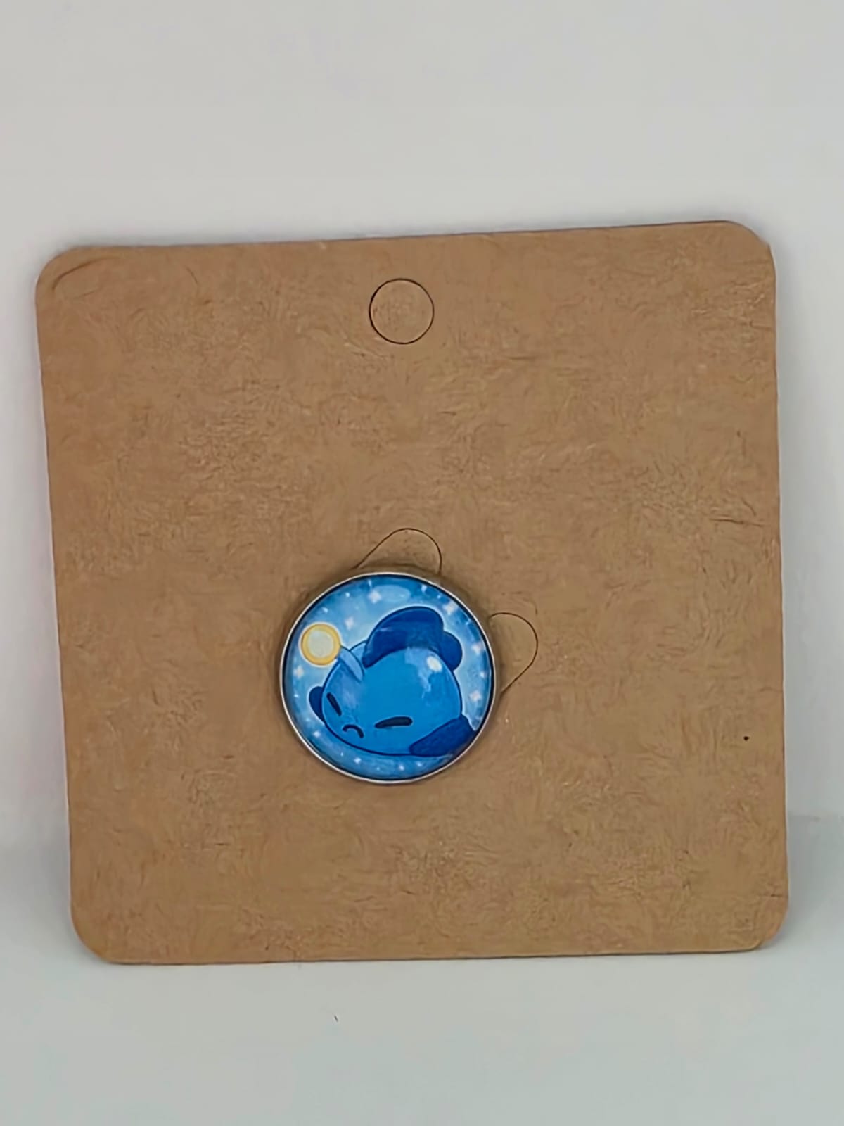 Slime Rancher Inspired Angler Slime 20mm Stainless Steel Glass Cabochon Pin