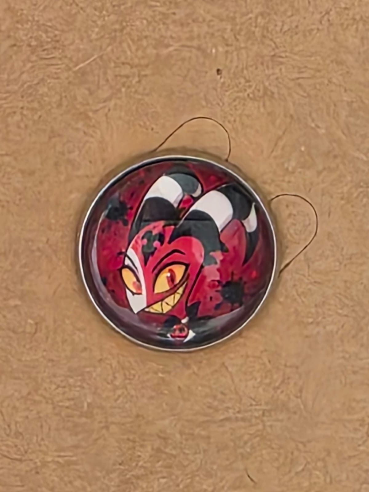 Helluva Boss Inspired Blitzø 20mm Stainless Steel Glass Cabochon Pin