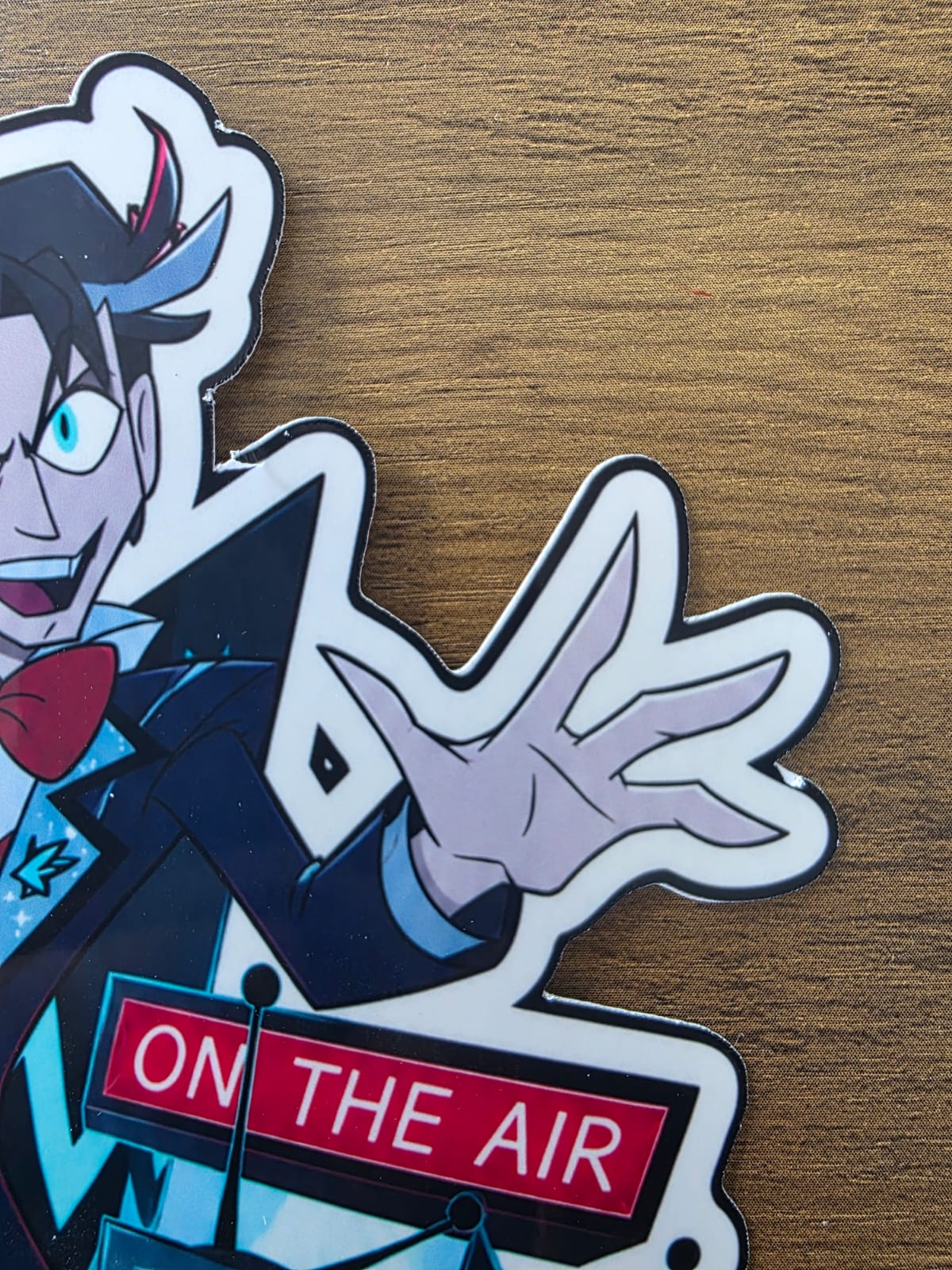Hazbin Hotel Inspired Vincent Whittman Glossy Vinyl Die Cut Sticker | 2 Sizes Available