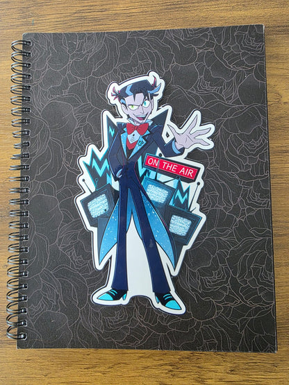 Hazbin Hotel Inspired Vincent Whittman Glossy Vinyl Die Cut Sticker | 2 Sizes Available