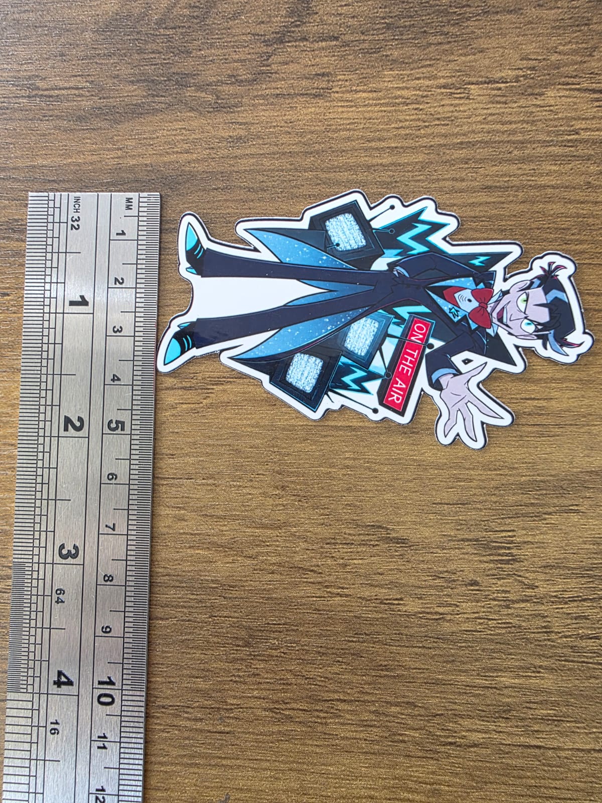 Hazbin Hotel Inspired Vincent Whittman Glossy Vinyl Die Cut Sticker | 2 Sizes Available