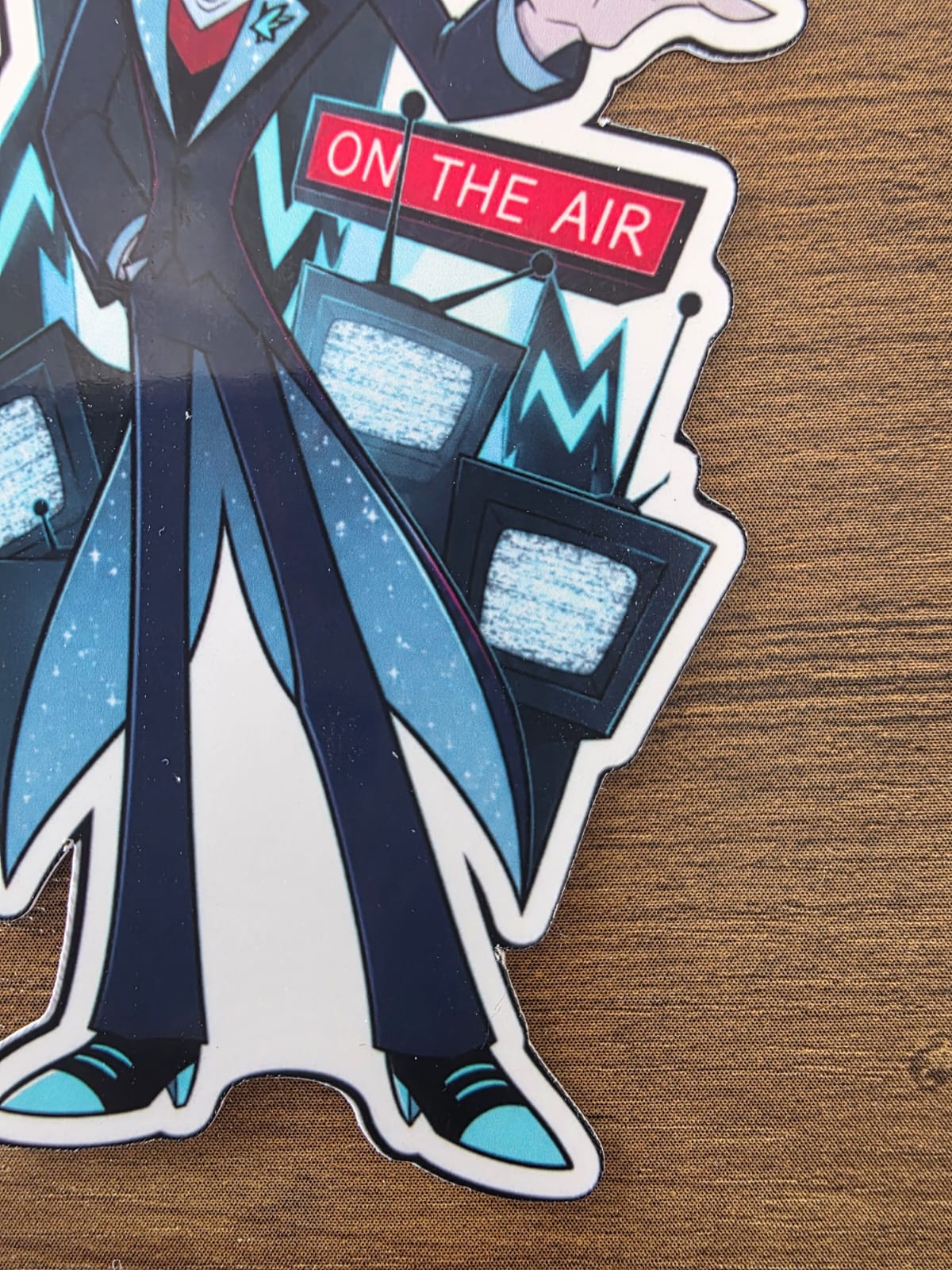 Hazbin Hotel Inspired Vincent Whittman Glossy Vinyl Die Cut Sticker | 2 Sizes Available