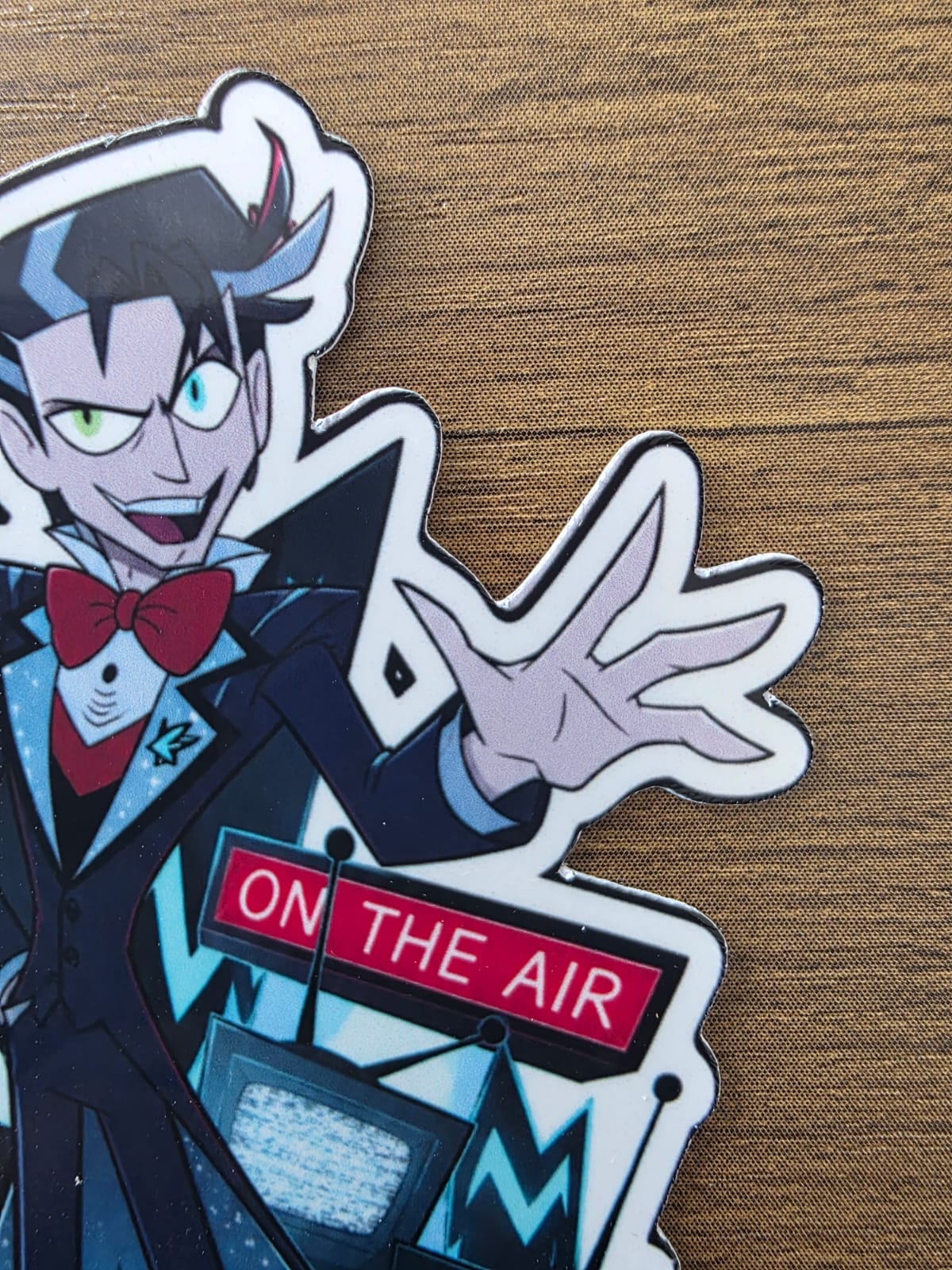 Hazbin Hotel Inspired Vincent Whittman Glossy Vinyl Die Cut Sticker | 2 Sizes Available