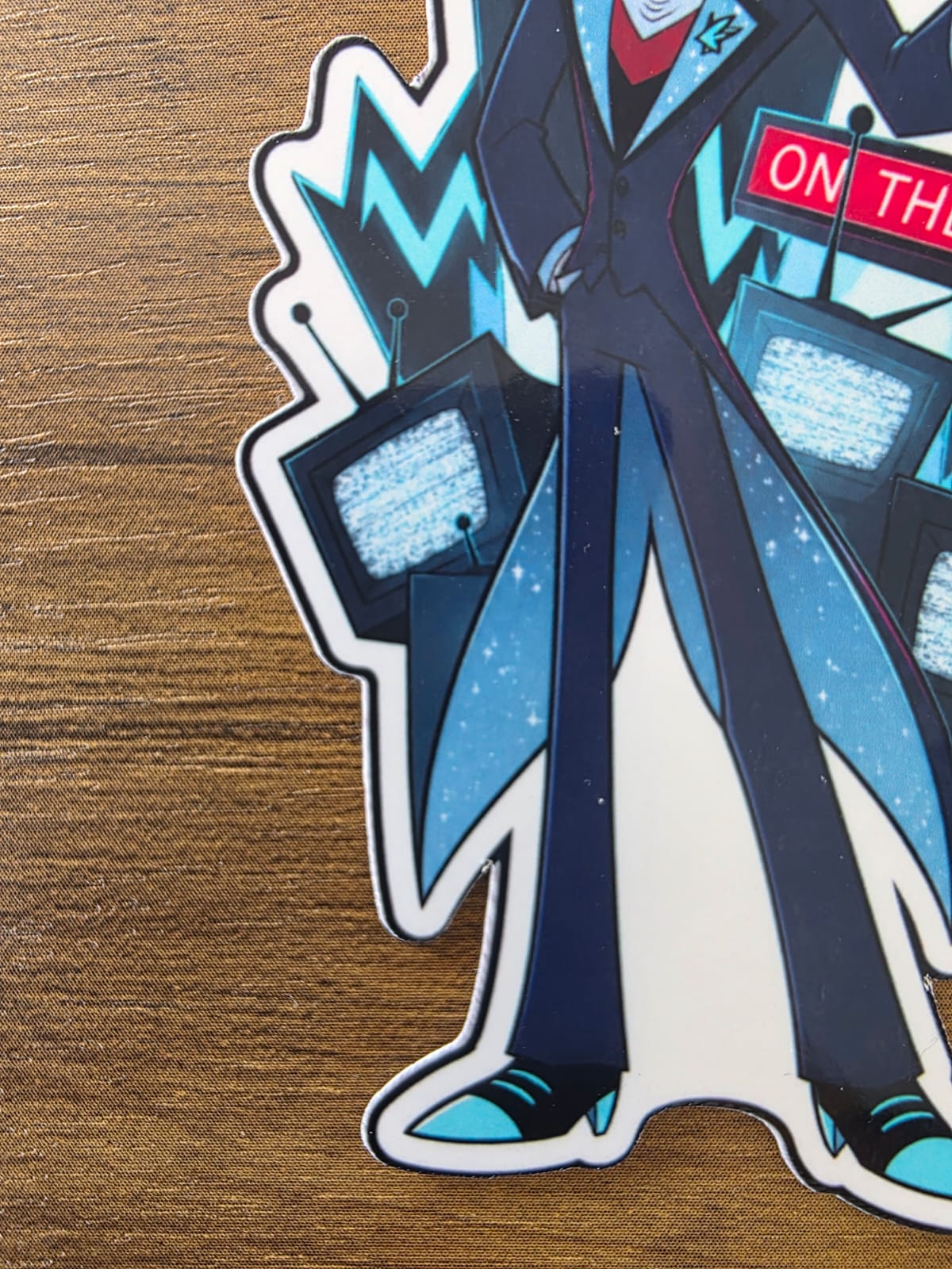 Hazbin Hotel Inspired Vincent Whittman Glossy Vinyl Die Cut Sticker | 2 Sizes Available