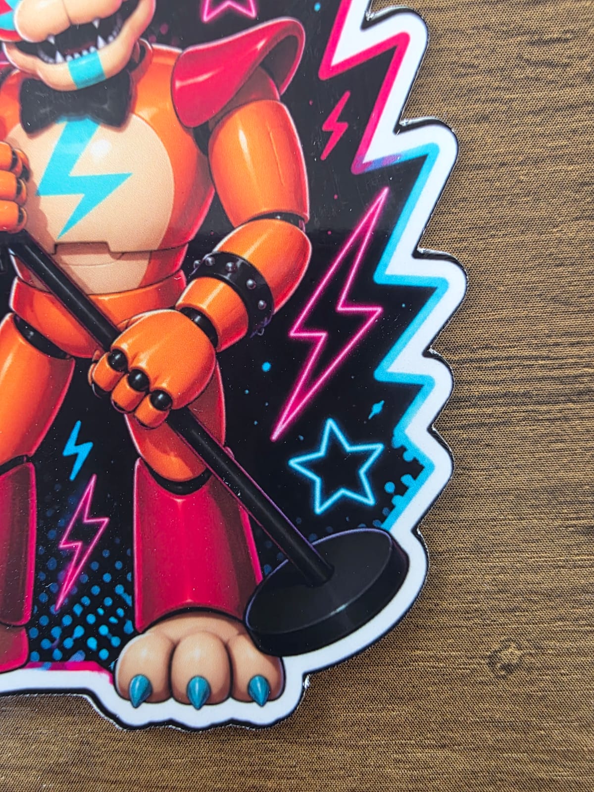 Five Nights at Freddy's: Security Breach Inspired Glamrock Freddy Glossy Vinyl Die Cut Sticker | 2 Sizes Available