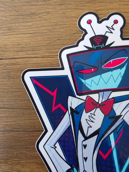 Hazbin Hotel Inspired Vox Populi Glossy Vinyl Die Cut Sticker | 2 Sizes Available