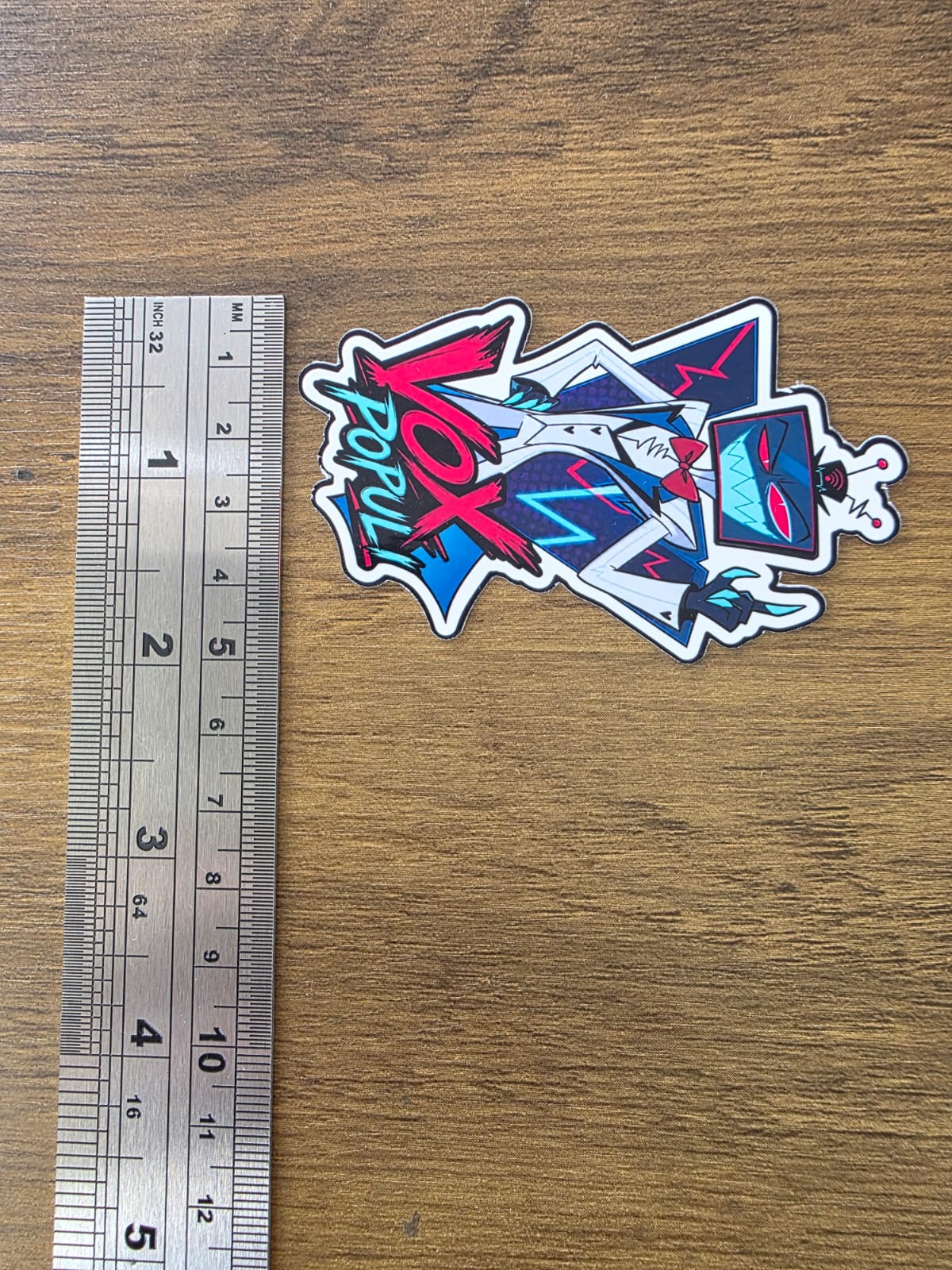 Hazbin Hotel Inspired Vox Populi Glossy Vinyl Die Cut Sticker | 2 Sizes Available