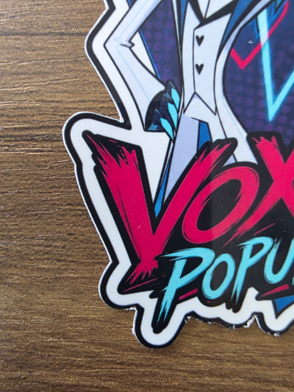 Hazbin Hotel Inspired Vox Populi Glossy Vinyl Die Cut Sticker | 2 Sizes Available