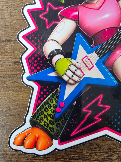 Five Nights at Freddy's: Security Breach Inspired Glamrock Chica Glossy Vinyl Die Cut Sticker | 2 Sizes Available