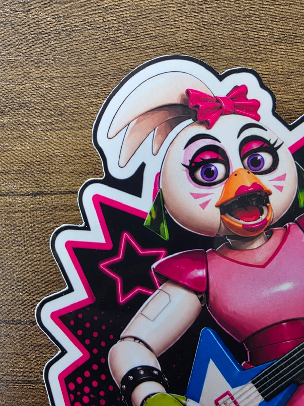 Five Nights at Freddy's: Security Breach Inspired Glamrock Chica Glossy Vinyl Die Cut Sticker | 2 Sizes Available