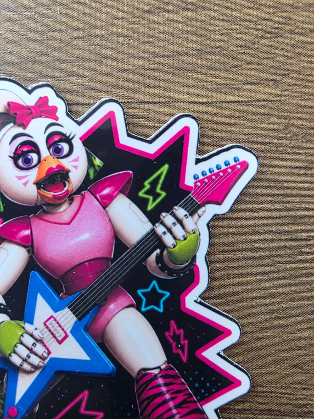 Five Nights at Freddy's: Security Breach Inspired Glamrock Chica Glossy Vinyl Die Cut Sticker | 2 Sizes Available