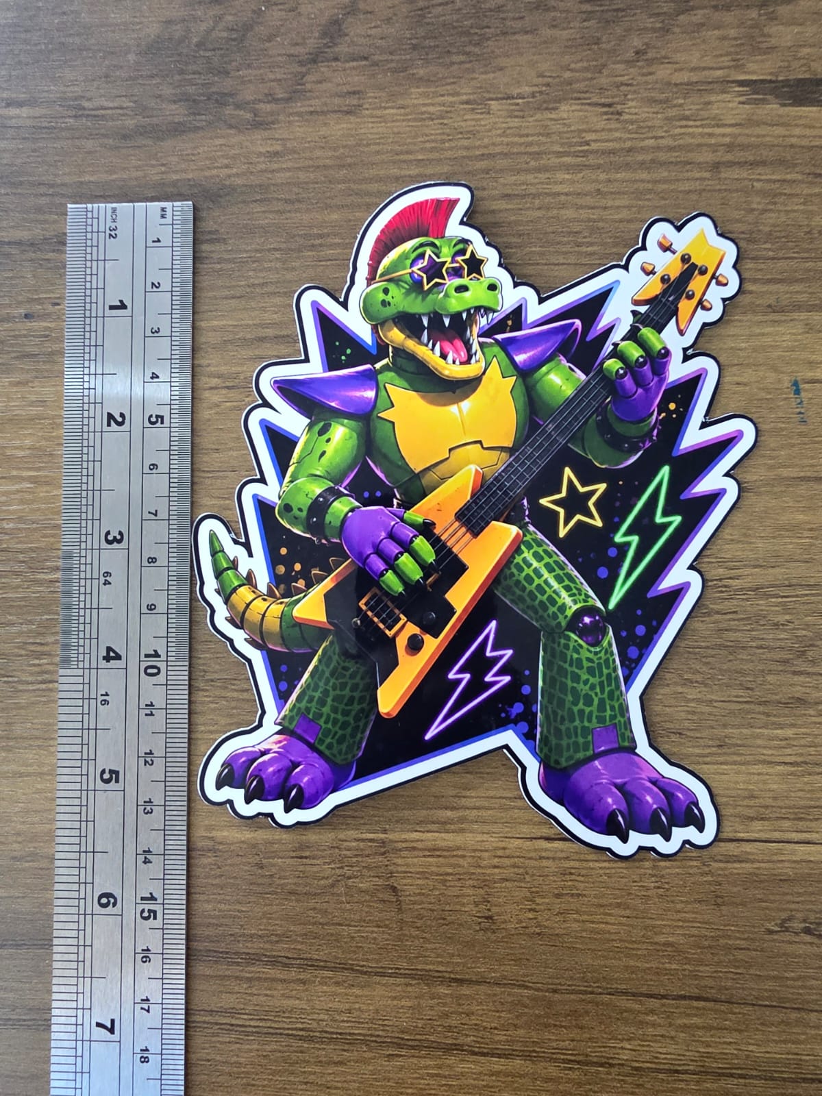 Five Nights at Freddy's: Security Breach Inspired Montgomery Gator Glossy Vinyl Die Cut Sticker | 2 Sizes Available